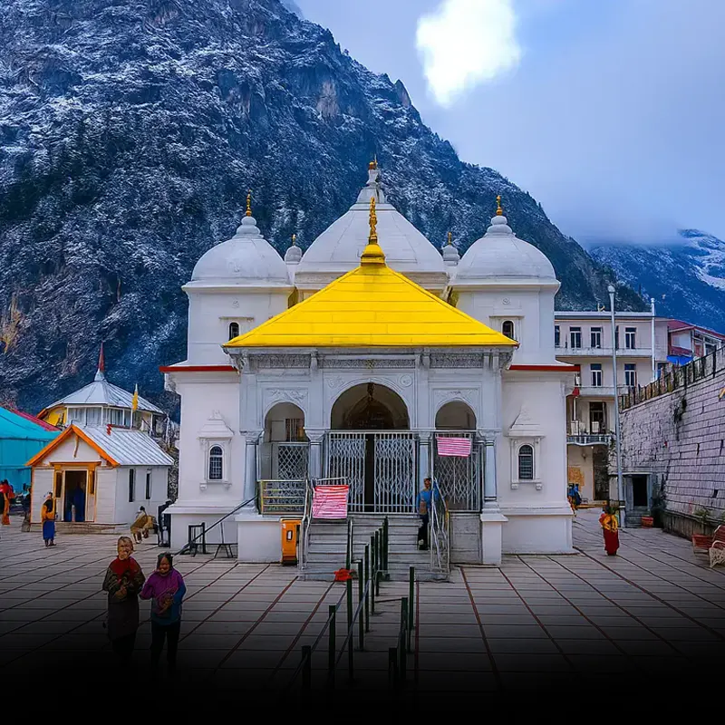 gangotri temple image for char dham yatra with easy family char dham yatra and senior-friendly itinerary details