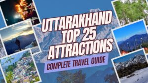 Scenic view of Uttarakhand’s mountains and lake town representing top tourist destinations in 2026.