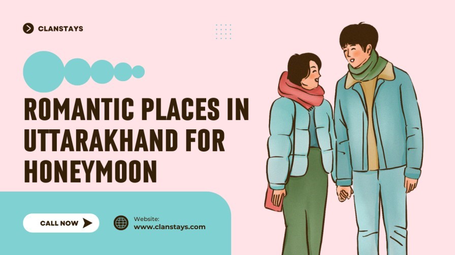 Romantic couple exploring honeymoon destinations in Uttarakhand
