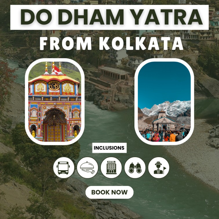 Kedarnath Badrinath Yatra From Kolkata – 6N/7D Do Dham Road Trip Package