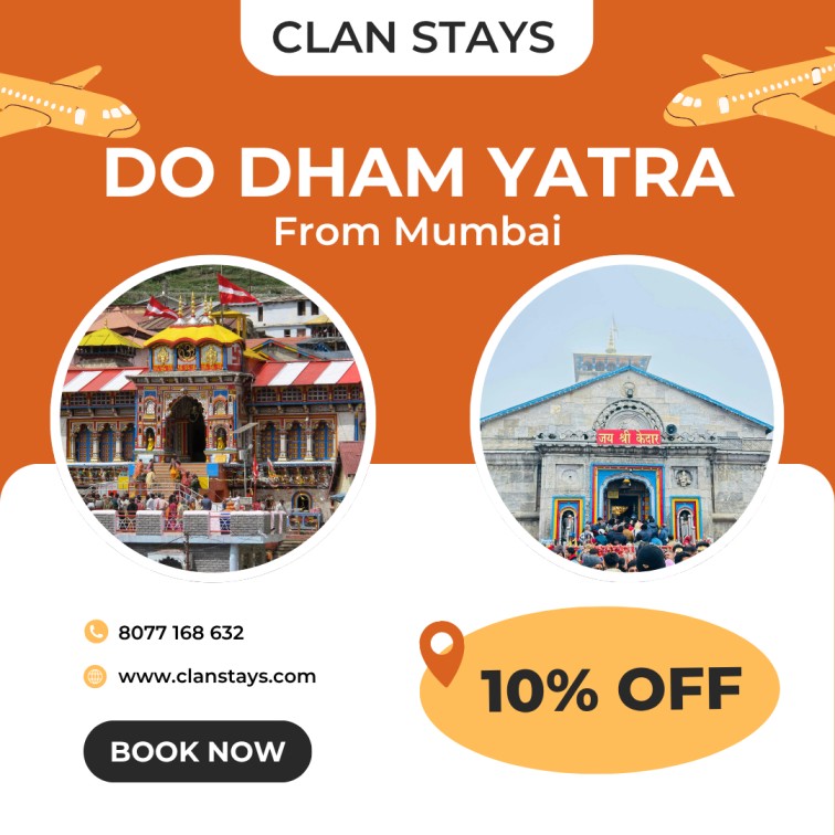Kedarnath Badrinath Yatra From Mumbai – 6N/7D Do Dham Road Tour Package