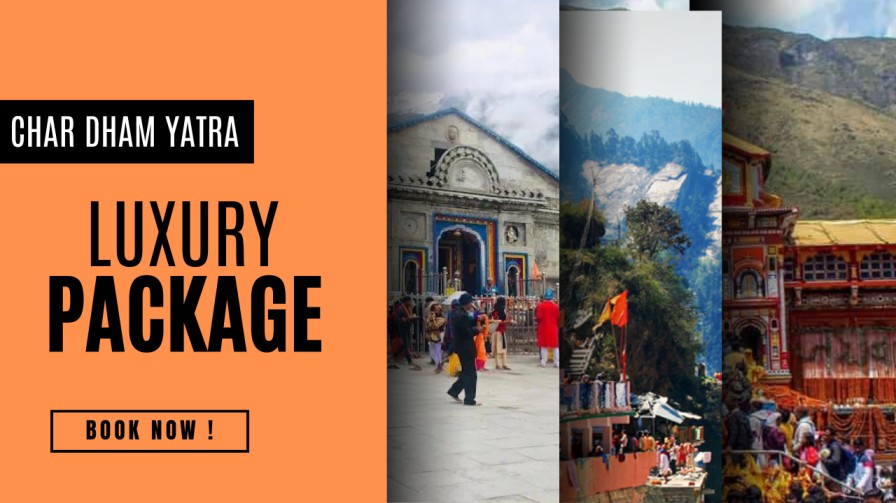 luxury char dham yatra image with simple details for char dham temple tour and travel from haridwar