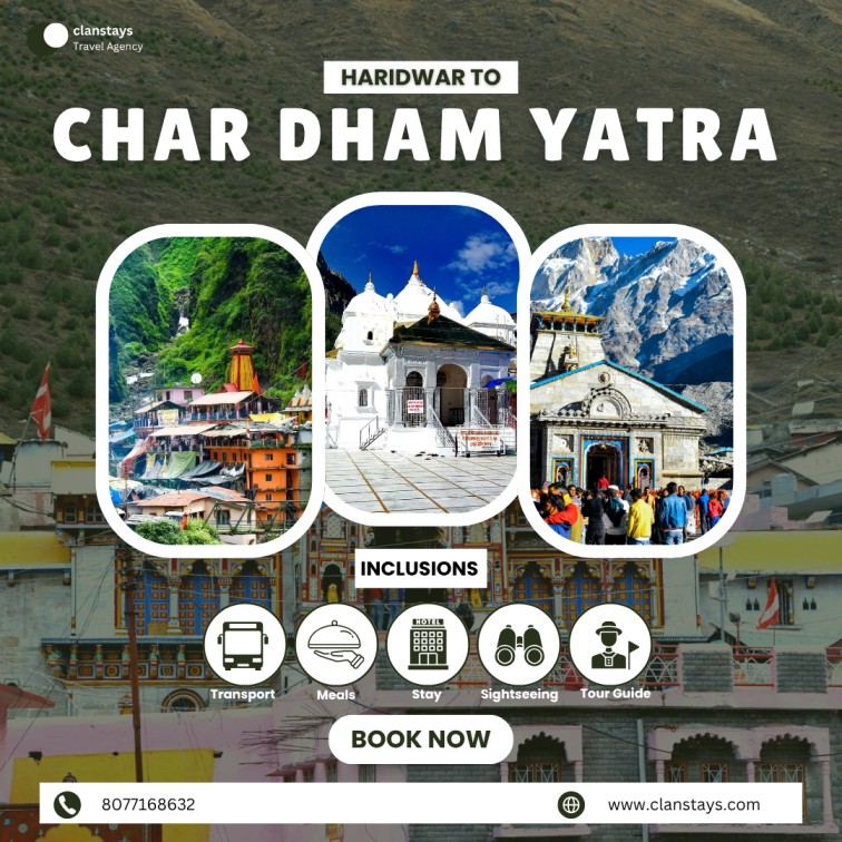 char dham yatra from haridwar image with simple details for char dham yatra cost and easy timing information