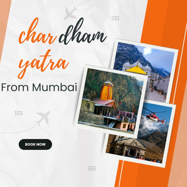char dham yatra from mumbai image with simple details for yamunotri gangotri kedarnath badrinath yatra and travel support
