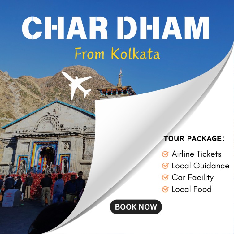 char dham yatra from kolkata image with simple details on char dham yatra packages and easy travel options
