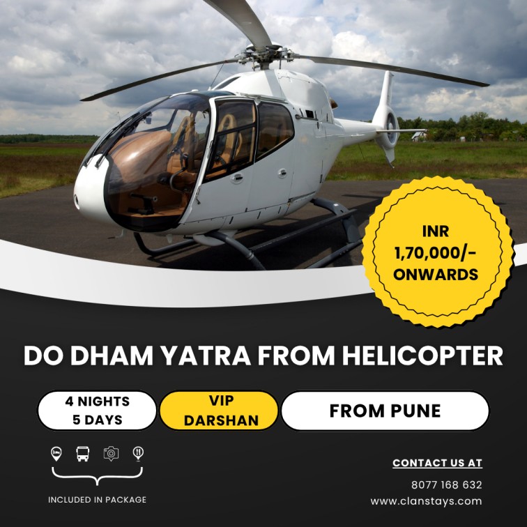 Do Dham Yatra by Helicopter From Pune – 4N/5D Kedarnath & Badrinath Pilgrimage