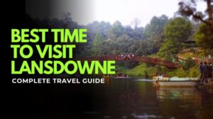 Scenic view of Bhulla Lake and bridge in Lansdowne hill station, Uttarakhand