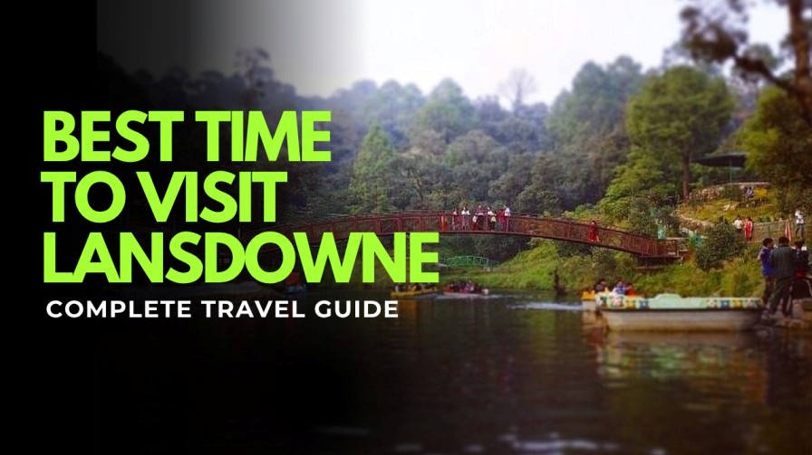 Scenic view of Bhulla Lake and bridge in Lansdowne hill station, Uttarakhand