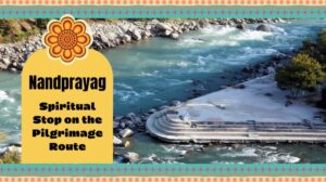 Confluence of the Alaknanda and Nandakini rivers at Nandprayag with serene ghats.