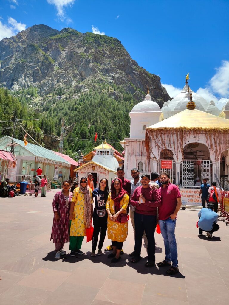 Gangotri Temple opening and closing ceremonies with rituals, prayers, and scenic surroundings.