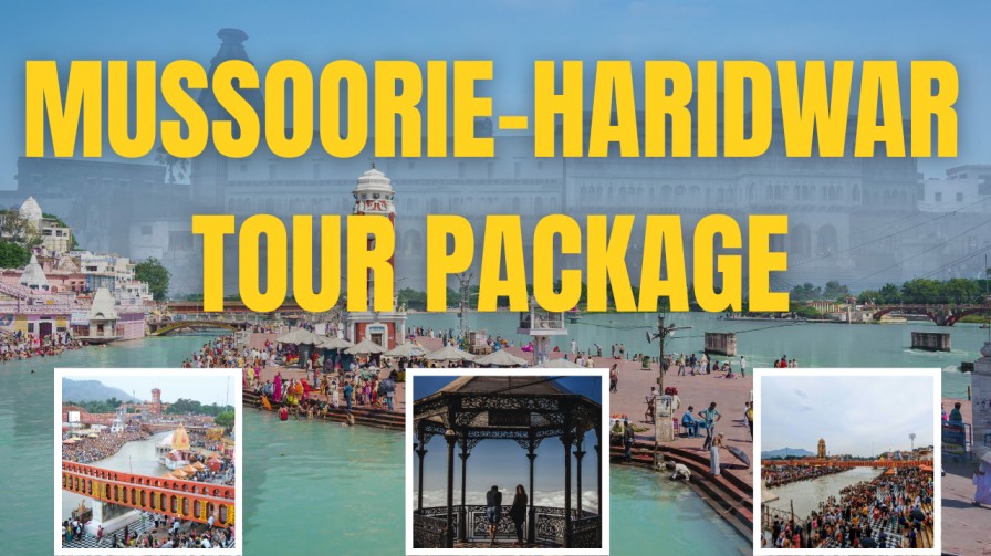 Private car driving on the Dehradun-Mussoorie road for a weekend tour from Delhi.