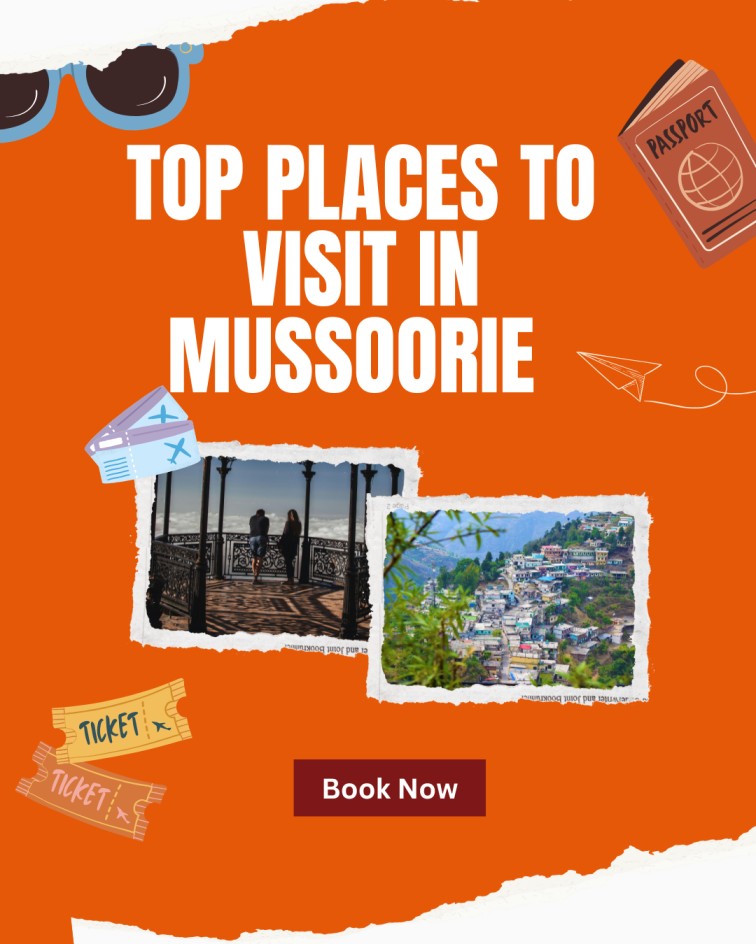 Top Mussoorie sightseeing places with scenic viewpoints and popular tourist spots.