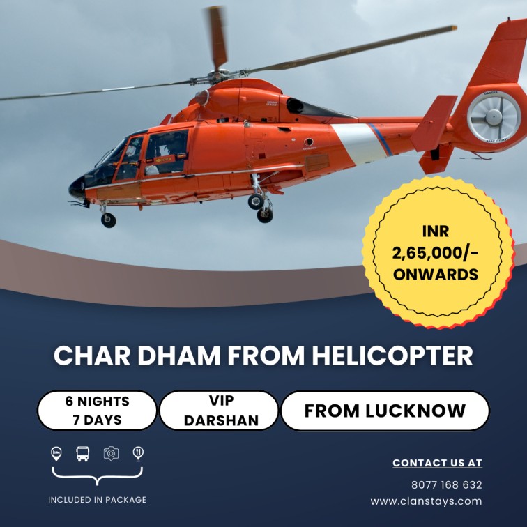 Helicopter Char Dham Yatra Package from Lucknow Uttar Pradesh