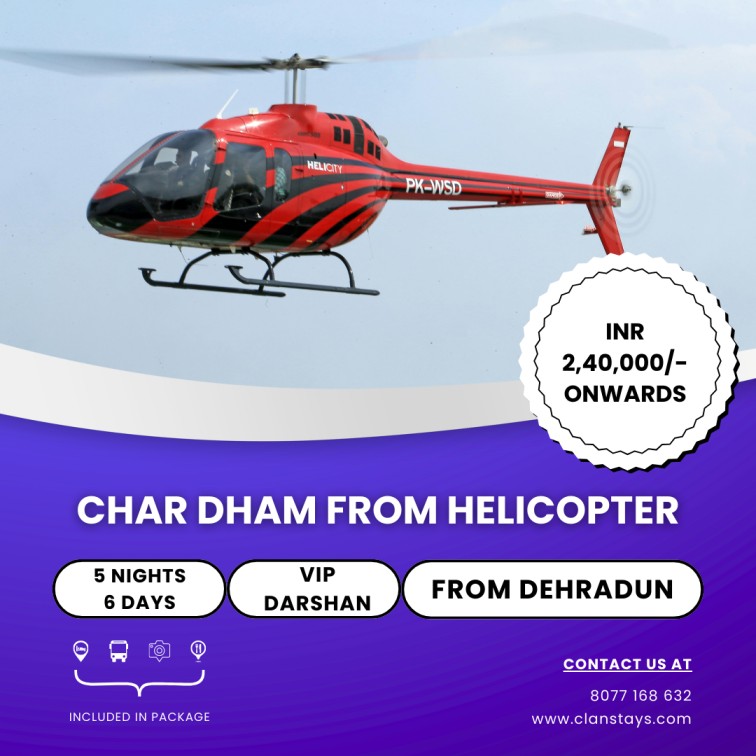 char dham yatra from helicopter image with simple details for uttarakhand char dham yatra with vip darshan and senior-friendly travel plans
