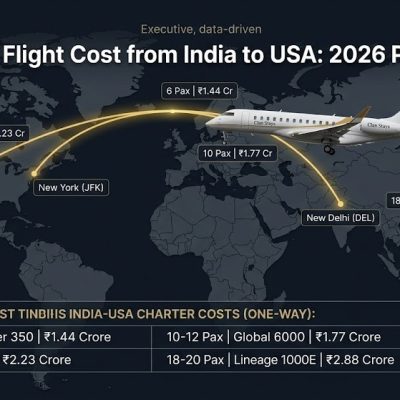 Chartered Flight Cost from India to USA: 2026 Price Guide
