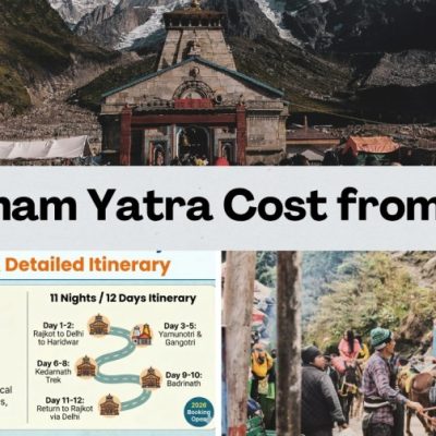 Char Dham Yatra from Rajkot in 2026 with complete cost breakdown, 12-day itinerary, and senior-friendly travel planning.